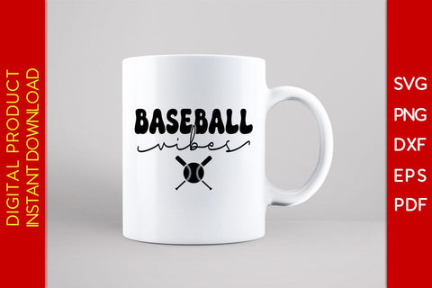 Groovy Retro Baseball Vibes SVG PNG PDF Cut File SVG Creativedesigntee 