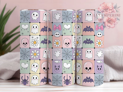 Groovy Retro Ghost Halloween Tumbler, Cute Ghost Png, 20oz Skinny Tumbler, Groovy Ghost Tumbler, Vintage Halloween Png, Sublimation Design Download, Spooky Season Tumbler Sublimation Li Zamperini 
