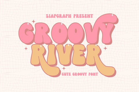 Groovy River - Cute Groovy Font Font Masyafi Studio 