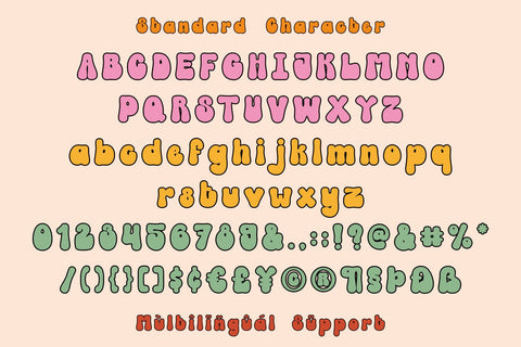 GROOVY STYLE Font Mozarella 