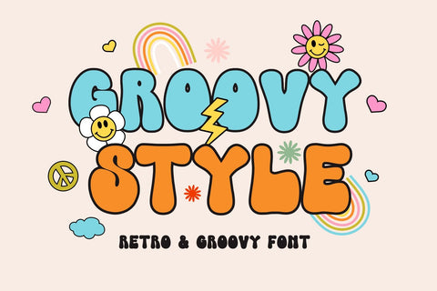 GROOVY STYLE Font Mozarella 