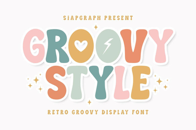 Groovy Style - Retro Groovy Font Font Masyafi Studio 