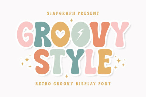Groovy Style - Retro Groovy Font Font Masyafi Studio 