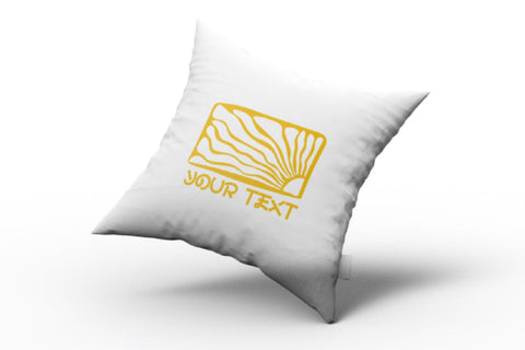 groovy sun rectangle frame. Organic doodle shapes SVG dadan_pm 