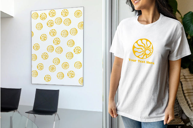 groovy sun round frame. Organic doodle shapes svg SVG dadan_pm 