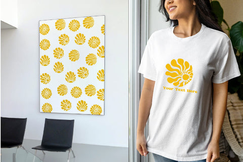 groovy sun round. Organic doodle shapes svg SVG dadan_pm 