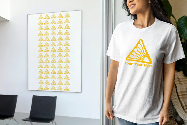 groovy sun round triangle frame. Organic doodle shapes svg SVG dadan_pm 