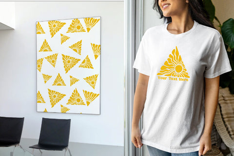 groovy sun round triangle. Organic doodle shapes svg SVG dadan_pm 