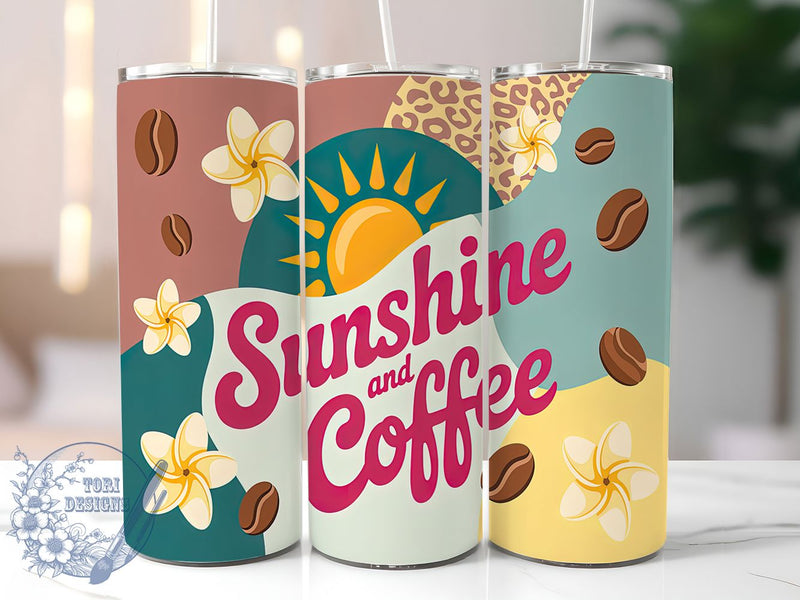 Groovy Tie Dye Coffee Tumbler Wrap, Colorful Coffee Design, Hippie Coffee Tumbler, Rainbow Coffee Gift, Boho Coffee Pattern, Bright Morning Design, Groovy Coffee Art Sublimation ToriDesigns 