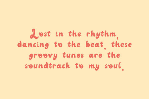 Groovy Tunes - Bold Retro Script Font Font Masyafi Studio 