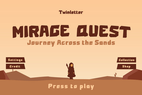 Grosac - Game Display Font Font twinletter 