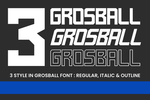 Grosball - Sport Display Font ahweproject 
