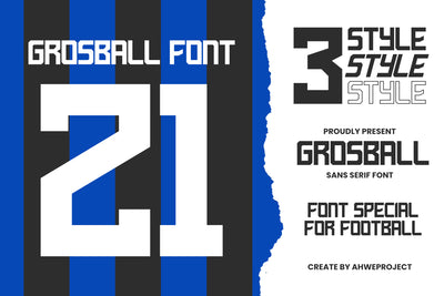 Grosball - Sport Display Font ahweproject 