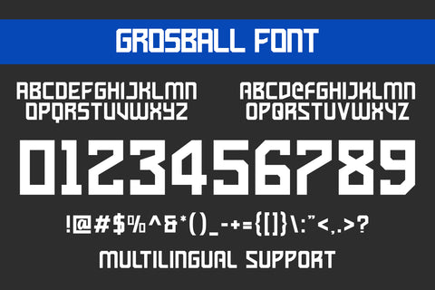 Grosball - Sport Display Font ahweproject 
