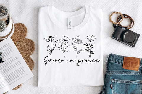 Grow in grace Sleeve SVG Design, Christian Sleeve SVG, Faith SVG Design, Jesus Sleeve SVG SVG Regulrcrative 
