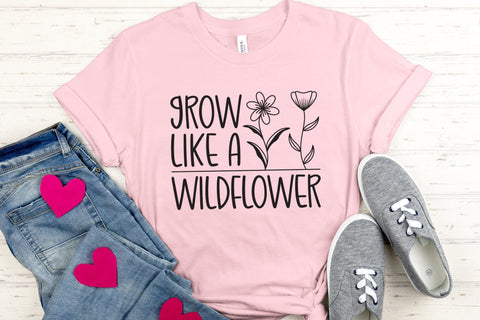 Grow Like a Wildflower SVG Cut File SVG CraftLabSVG 