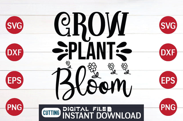Grow Plant Bloom svg SVG designer krishna 