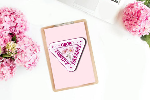 Grow positive Sticker Design Sublimation Regulrcrative 