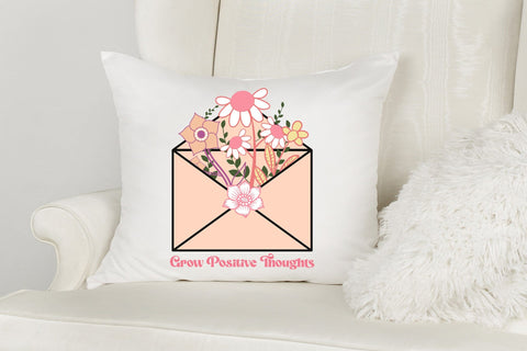 Grow Positive Thoughts, Positive Quote Sublimation Sublimation CraftLabSVG 