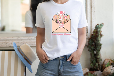 Grow Positive Thoughts, Positive Quote Sublimation Sublimation CraftLabSVG 