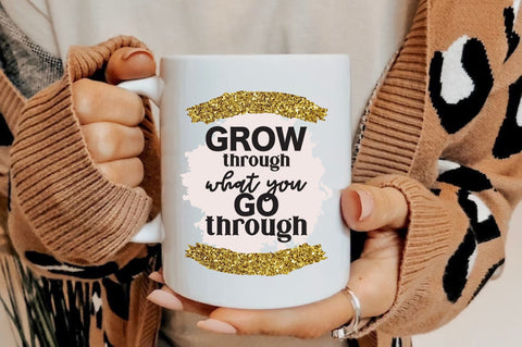 Grow Through What You Go Through, Retro Motivational Png, Png File, Digital Download, Tshirt Design, Positivity, Sublimation, Mental Health Sublimation Jagonath Roy 
