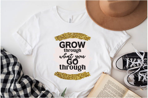 Grow Through What You Go Through, Retro Motivational Png, Png File, Digital Download, Tshirt Design, Positivity, Sublimation, Mental Health Sublimation Jagonath Roy 