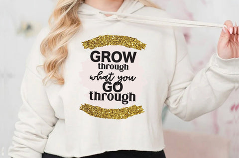 Grow Through What You Go Through, Retro Motivational Png, Png File, Digital Download, Tshirt Design, Positivity, Sublimation, Mental Health Sublimation Jagonath Roy 