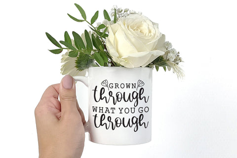 Grown Through What You Go Through, Wildflower SVG SVG CraftLabSVG 