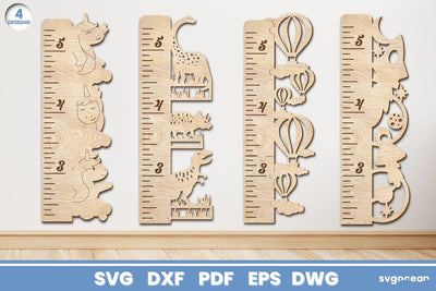 Growth Chart Rulers Bundle SVG SvgOcean 