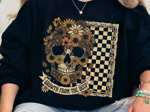 Growth From The Deep Skull PNG SVG DesignDestine 