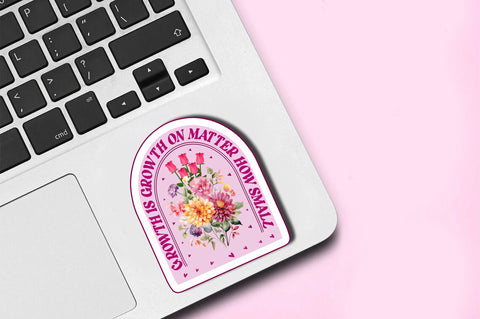 Growth is growth Sticker Design Sublimation Regulrcrative 