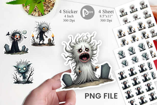 Grumpy Banshee Sticker Sublimation artnoy 