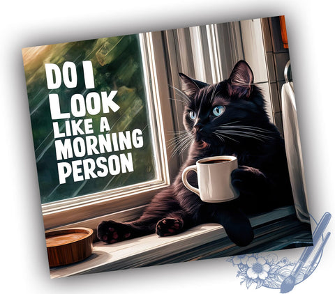 Grumpy Cat 20oz Skinny Tumbler, Cat Lovers Tumbler Png, Straight & Tapered Tumbler Wrap, Instant Digital Download Sublimation ToriDesigns 