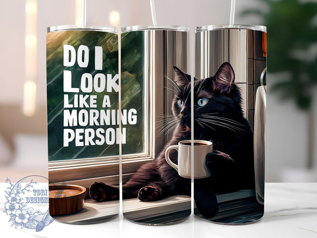 Grumpy Cat 20oz Skinny Tumbler, Cat Lovers Tumbler Png, Straight & Tapered Tumbler Wrap, Instant Digital Download Sublimation ToriDesigns 