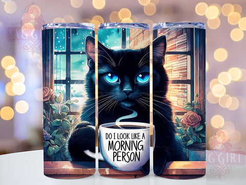 Grumpy Cat 20oz Tumbler Wrap Sublimation Design, Straight Tapered Tumbler Wrap, Funny Cat Tumbler Png, Instant Digital Download Sublimation SvggirlplusArt 