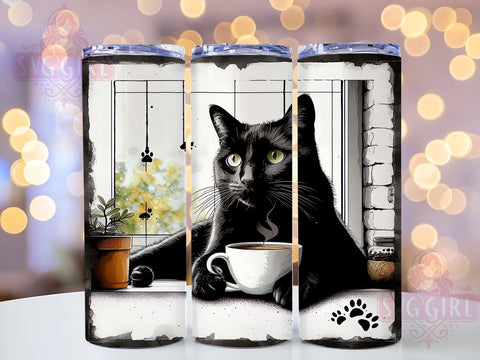Grumpy Cat 20oz Tumbler Wrap Sublimation Design, Straight Tapered Tumbler Wrap, Funny Cat Tumbler Png, Instant Digital Download Sublimation SvggirlplusArt 
