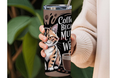 Grumpy Cat Coffee 20oz Tumbler Wrap Sublimation DesignSVG 