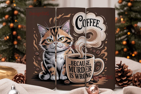 Grumpy Cat Coffee 20oz Tumbler Wrap Sublimation DesignSVG 