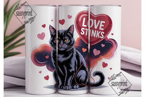 Grumpy Cat Love Stinks 20oz Tumbler Wrap Sublimation sassyprint 