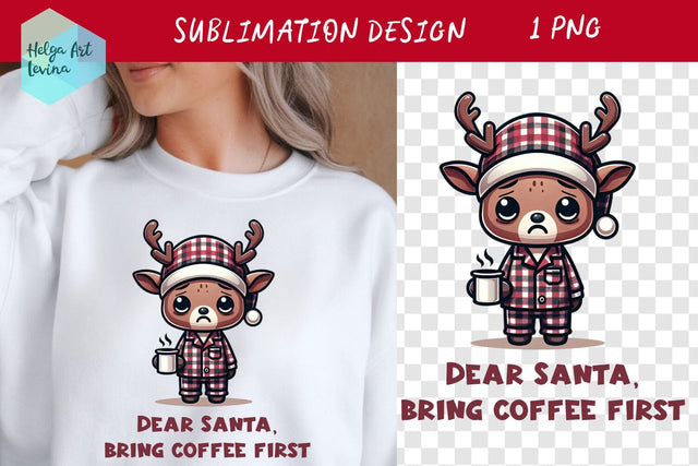 Grumpy Christmas animal, Sarcastic quotes Sublimation Helga Art 