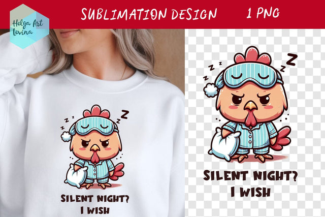 Grumpy Christmas animal, Sarcastic quotes Sublimation Helga Art 