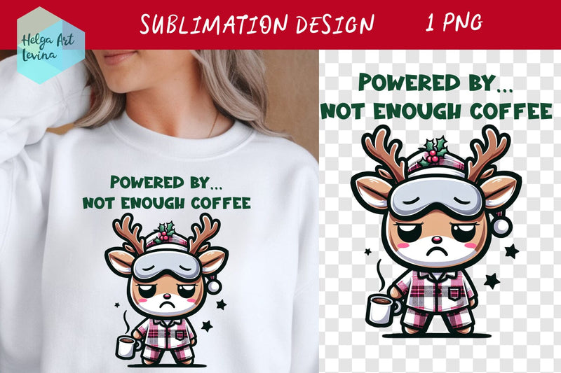 Grumpy Christmas animal, Sarcastic quotes Sublimation Helga Art 