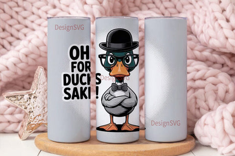 Grumpy Duck 20oz Tumbler Wrap Sublimation DesignSVG 