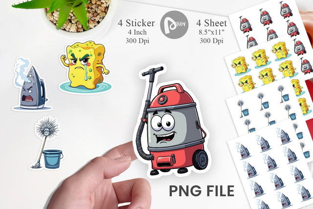 Grumpy Household Sticker Sublimation artnoy 