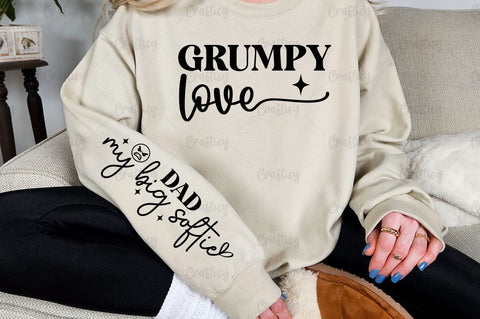 Grumpy love Sleeve SVG Design SVG Designangry 
