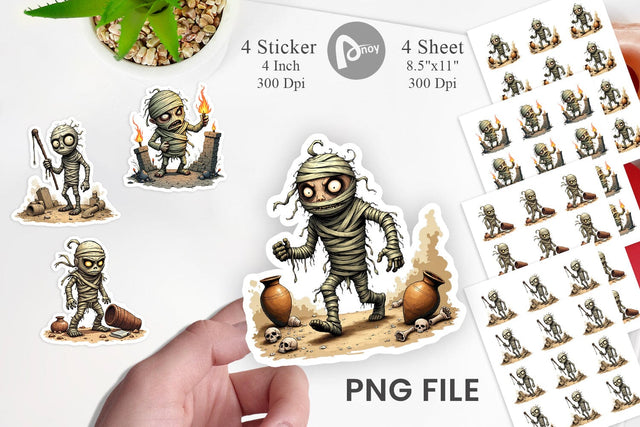 Grumpy Mummy Sticker Sublimation artnoy 