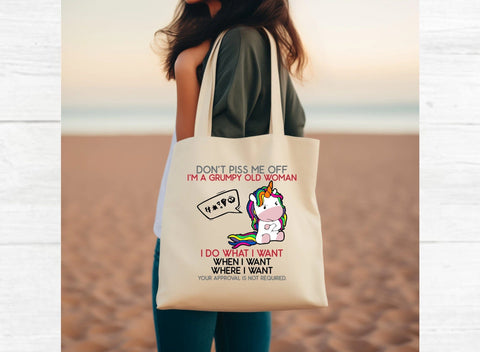 Grumpy Old Woman, Don't Make Me Mad SVG SVG LCA Digital 
