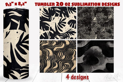 Grunge texture dark tumbler wrap sublimation, abstract Sublimation Angelina Semenova 