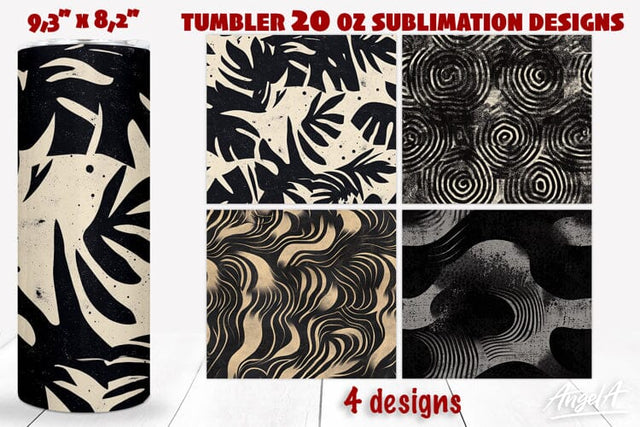 Grunge texture dark tumbler wrap sublimation, abstract Sublimation Angelina Semenova 