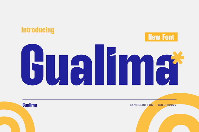 Gualima - Modern Condensed Sans Serif Font studioalmeera 